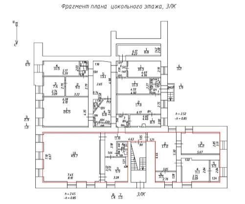 Нежилое помещение 128,5 кв.м, расположенное по адресу: Санкт-Петербург, Кирочная ул, дом 37, лит. А, пом. 9-Н