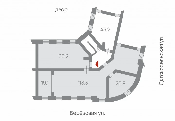 Нежилое помещение 43,2 кв.м. в Павловске