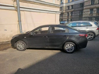 KIA Rio, черный, 2018