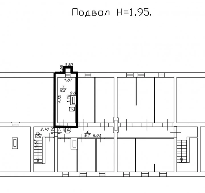 Нежилое помещение 74,7 кв.м. в Светлогорске