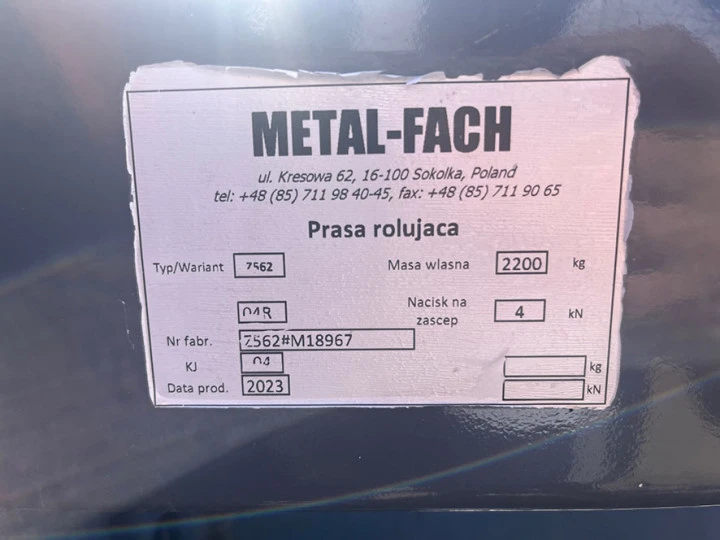 Пресс-подборщик Metal-Fach Z-562, г. Краснодар