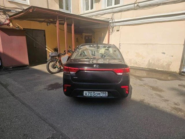 KIA Rio, черный, 2018