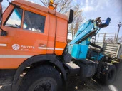 Автомобиль тягач седельный с КМУ, УСТ 54531Т