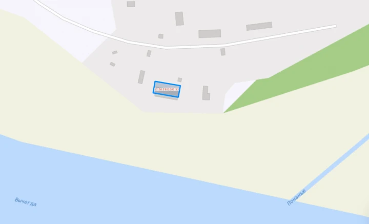 Здание гаража на 4 автомашины (лит. А), площадью 330,3 кв. м, земельный участок, площадью 499 кв. м: Республика Коми, Корткеросский район, с. Сторожевск, местечко «Мича яг»