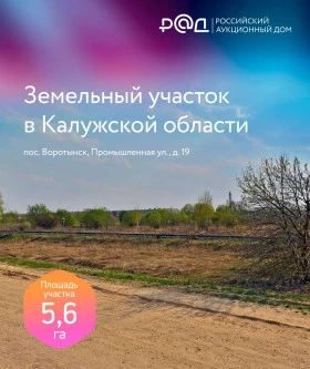 Земельный участок 5,6 Га в пос. Воротынск Калужской области (ПАО «ТрансКонтейнер»)