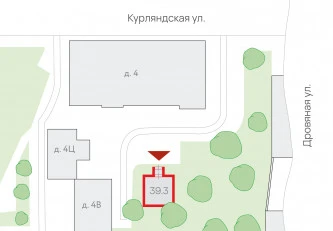 Здание 42 кв.м. с земельным участком на Курляндской улице