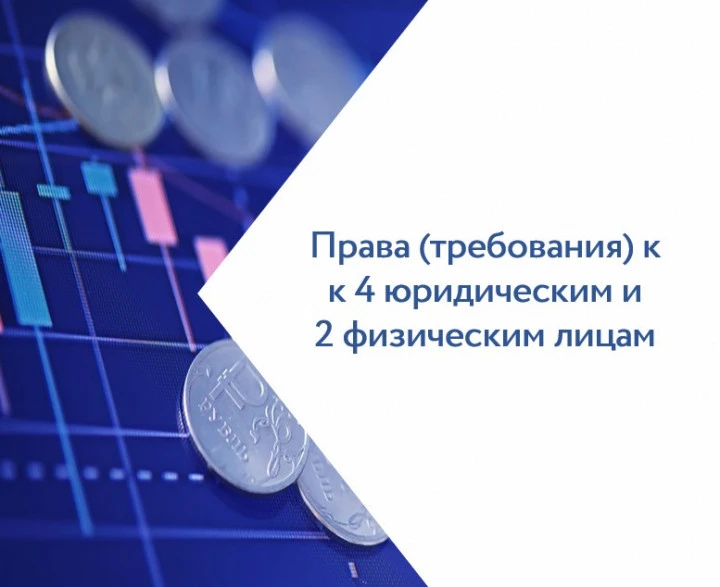 Права (требования) к 4 юридическим и 2 физическим лицам