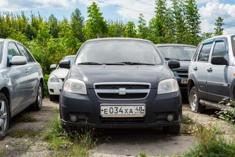 Легковой автомобиль CHEVROLET, KLAS (T200/Chevrolet Aveo), 2008 года выпуска, гос. номер Е 034 ХА 48, идентификационный номер (VIN): XUUSA697J70000150, модель, номер двигателя  F14D3 560404K, цвет кузова  черный