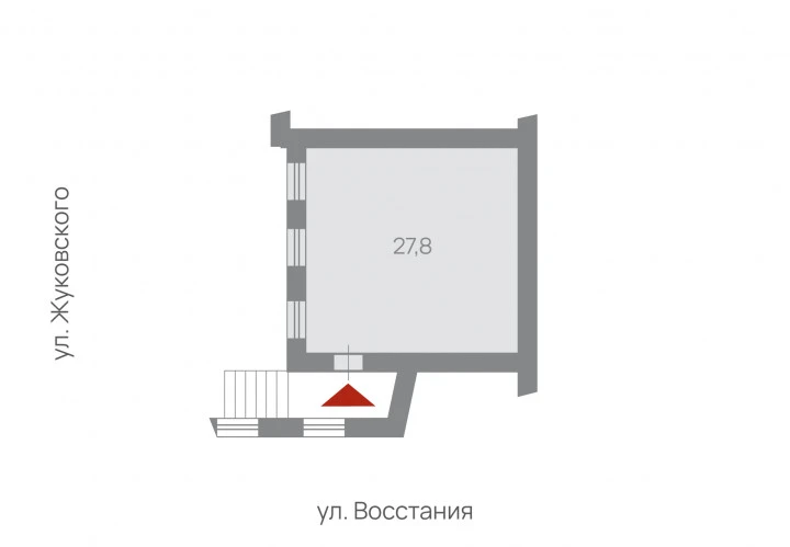 Подвальное помещение 27,8 кв.м в центре города