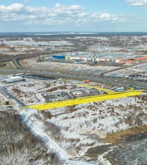 Продается уникальный земельный участок площадью 1,2 га, расположенный на первой линии КАД