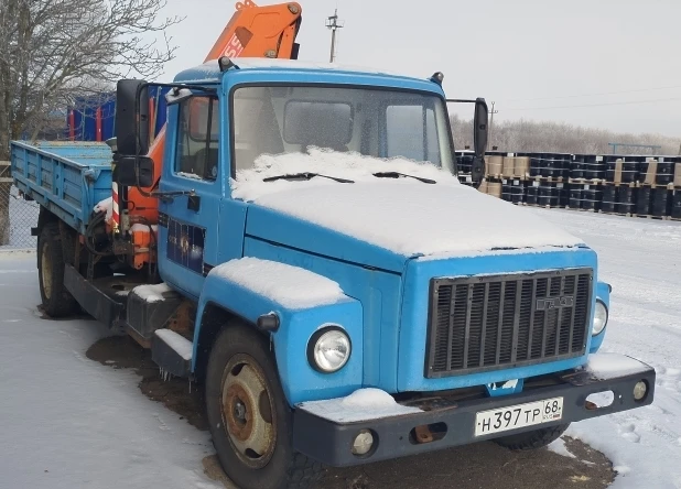 Автомобиль бортовой с КМУ ГАЗ-3309