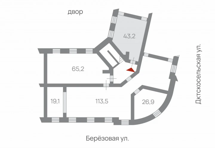 Нежилое помещение 224,7 кв.м. в Павловске